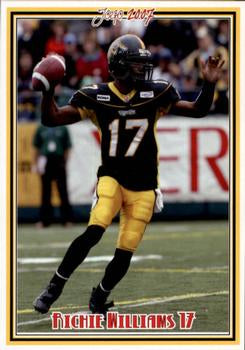 2007 Jogo CFL #174 Richie Williams Rookie