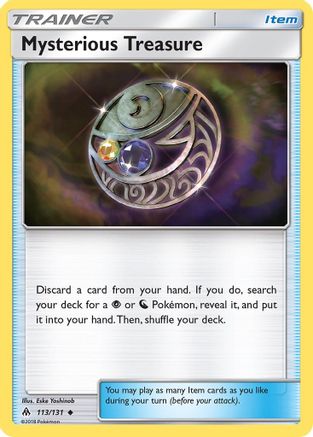 Mysterious Treasure 113/131  - Reverse Holofoil SM  Forbidden Light - Uncommon