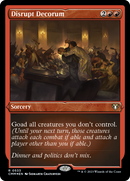 Disrupt Decorum (CMM-533)  Etched Foil - Commander Masters