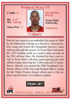 2007 Jogo CFL Rookie