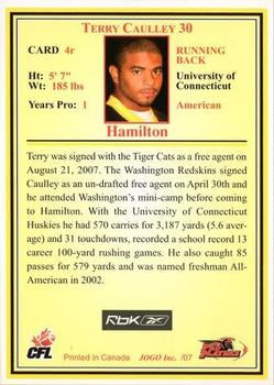 2007 Jogo CFL Rookie