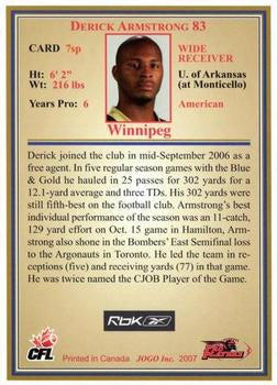 2007 Jogo CFL Short Print
