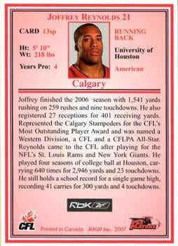 2007 Jogo CFL Short Print