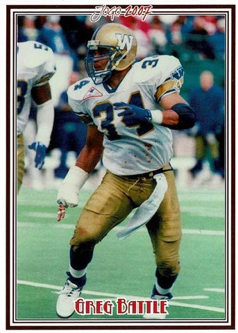 2007 Jogo CFL Where Are They Now #6W Greg Battle - 200 made!