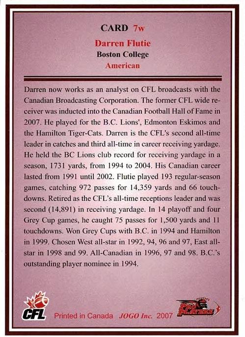 2007 Jogo CFL Where Are They Now