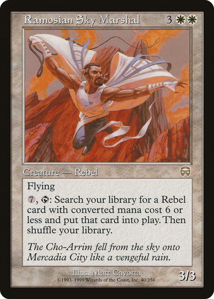 Ramosian Sky Marshal (MMQ-040)  Foil - Mercadian Masques