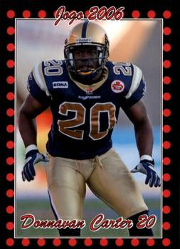 2006 Jogo CFL  # 6 Donnavan Carter