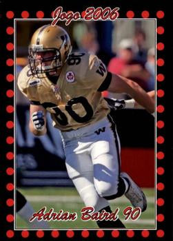 2006 Jogo CFL  # 9 Adrian Baird