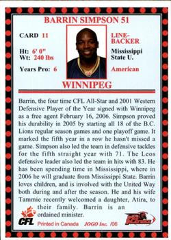 2006 Jogo CFL