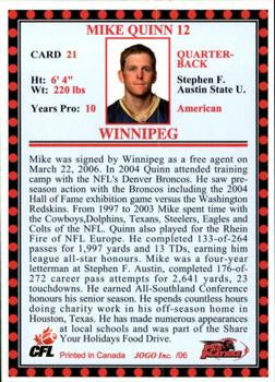 2006 Jogo CFL