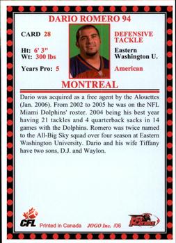 2006 Jogo CFL