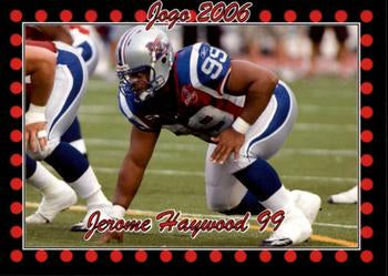 2006 Jogo CFL  # 37 Jerome Haywood