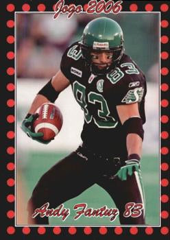 2006 Jogo CFL  # 72 Andy Fantuz Rookie Card