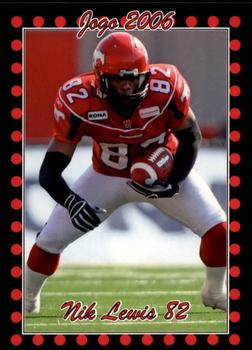 2006 Jogo CFL  # 83 Nik Lewis