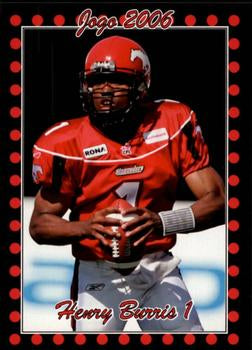 2006 Jogo CFL  # 88 Henry Burris