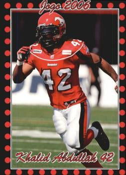 2006 Jogo CFL  # 92 Khalid Abdullah