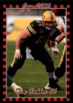 2006 Jogo CFL  # 96 Tim Bakker