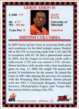2006 Jogo CFL