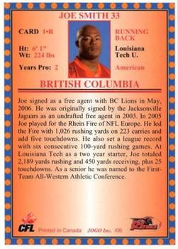 2006 Jogo CFL Rookie