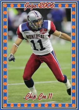 2006 Jogo CFL Rookie #2R	Chip Cox - 150 made!