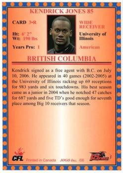 2006 Jogo CFL Rookie