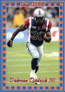 2006 Jogo CFL Rookie #7R	Dahrran Diedrick - 150 made!