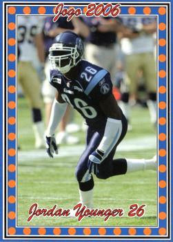 2006 Jogo CFL Rookie #8R Jordan Younger - 150 made!