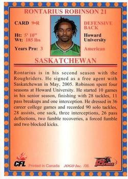 2006 Jogo CFL Rookie