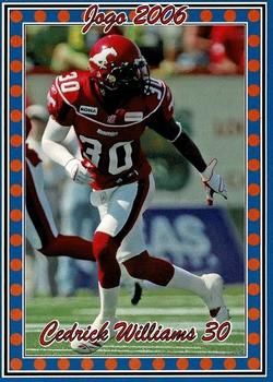 2006 Jogo CFL Rookie #13R Cedrick Williams - 150 made!