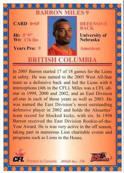 2006 Jogo CFL Short Print