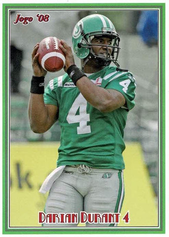 2008 Jogo CFL # 4 Darian Durant Rookie