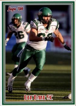2008 Jogo CFL # 34 Dek Bake