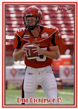 2008 Jogo CFL # 40 Dave Dickenson