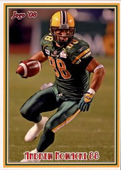 2008 Jogo CFL # 56 Andrew Nowacki