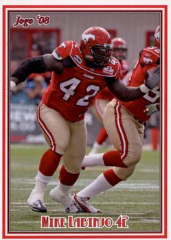 2008 Jogo CFL # 59 Mike Labinjo