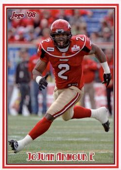 2008 Jogo CFL # 62 JoJuan Armour