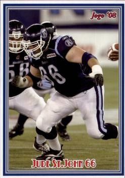 2008 Jogo CFL # 107 Jude St. John