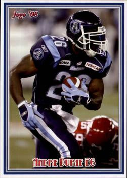 2008 Jogo CFL # 118 Andre Durie
