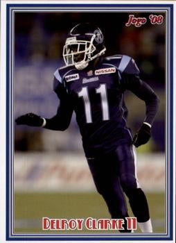 2008 Jogo CFL # 119 Delroy Clarke