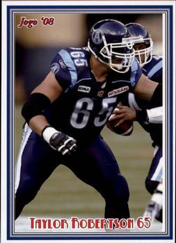 2008 Jogo CFL # 122 Taylor Robertson