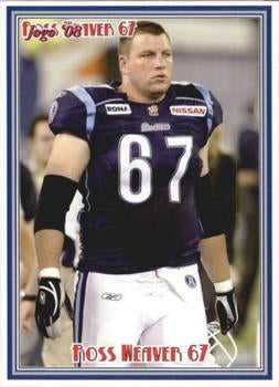 2008 Jogo CFL # 127 Ross Weaver