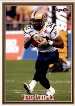 2008 Jogo CFL # 132 Fred Reid