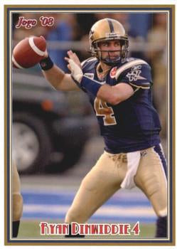 2008 Jogo CFL # 134 Ryan Dinwiddie