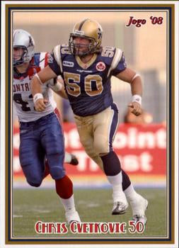 2008 Jogo CFL # 137 Chris Cvetkovic