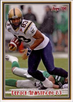 2008 Jogo CFL # 138 Derick Armstrong
