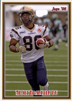 2008 Jogo CFL # 141 Arjei Franklin