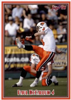 2008 Jogo CFL # 159 Paul McCallum