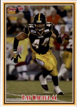 2008 Jogo CFL Hamilton Tiger-Cats  Team Set of 13 Cards - 360 sets made!