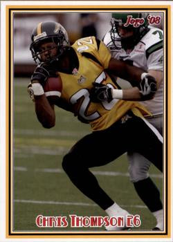 2008 Jogo CFL Hamilton Tiger-Cats  Team Set of 13 Cards - 360 sets made!