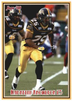 2008 Jogo CFL # 176 Markeith Knowlton